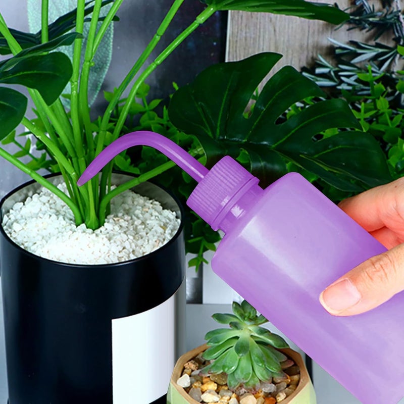 DERSTRA Wash Bottles - 2pcs 250ml Safety Watering Tools, Economy Plastic Squeeze Bottle, Medical Label Green Soap Cleaning, Washing Tool (Purple) - Image 4